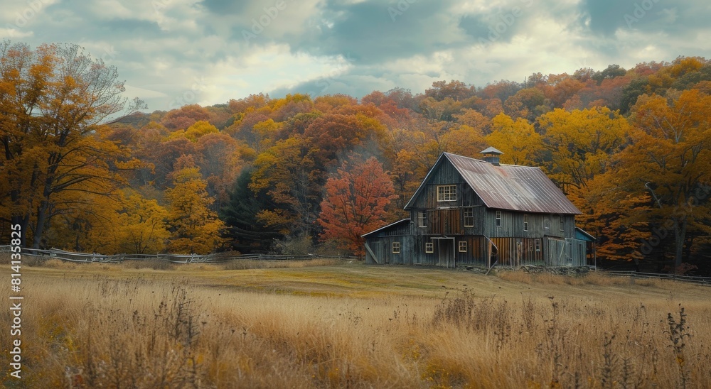 Barn in the Middle of a Field