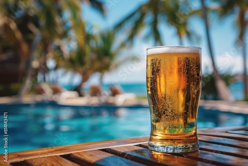 Glass of Beer on Table