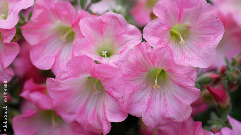 Pink flowers with green centers a beautiful groundcover plant Pink flowers with green centers a beautiful groundcover plant