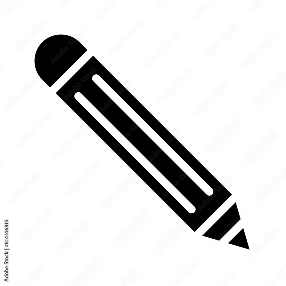 Color Pencil Gliph Icon Design Color Pencil Gliph Icon Design