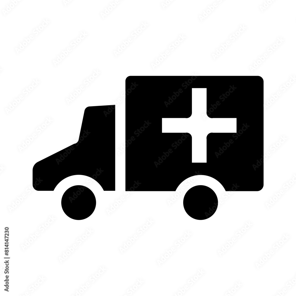 emoji Ambulance Gliph Icon Design emoji Ambulance Gliph Icon Design
