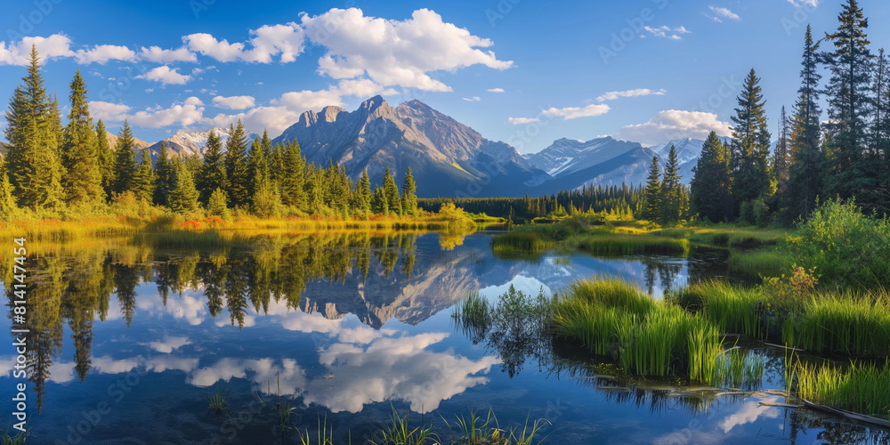 Banff National Park Canada Afternoon Under the bri_002