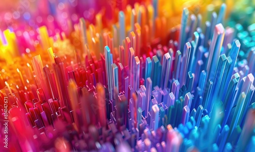 An abstract multicolor spec...