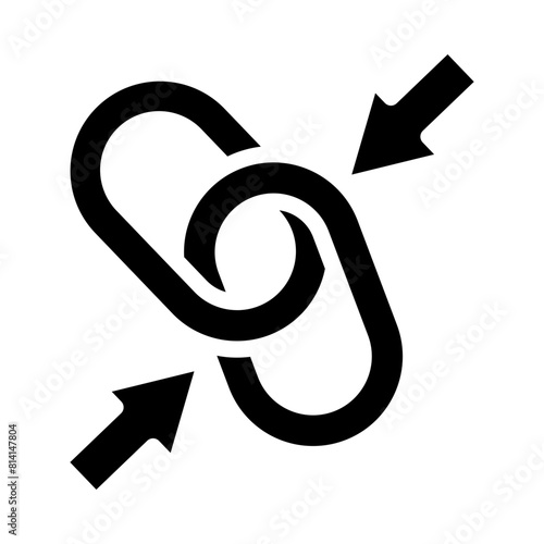 Internal Linking Gliph Icon Design