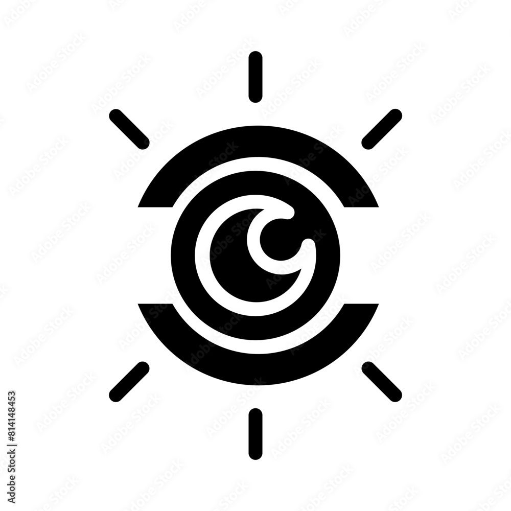 Vision Gliph Icon Design Vision Gliph Icon Design