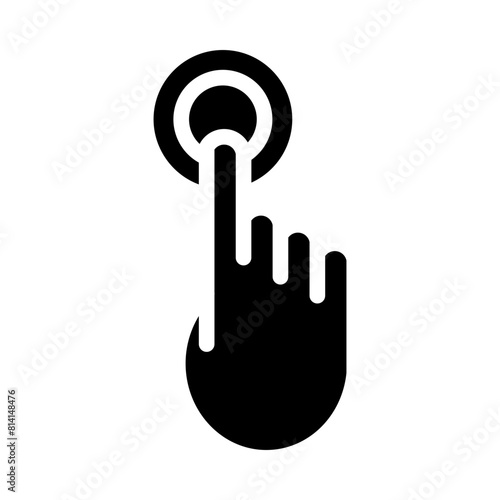 Tap Gliph Icon Design
