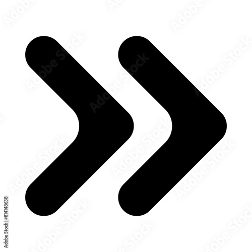 Forward Gliph Icon Design