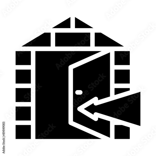 Checkin Gliph Icon Design