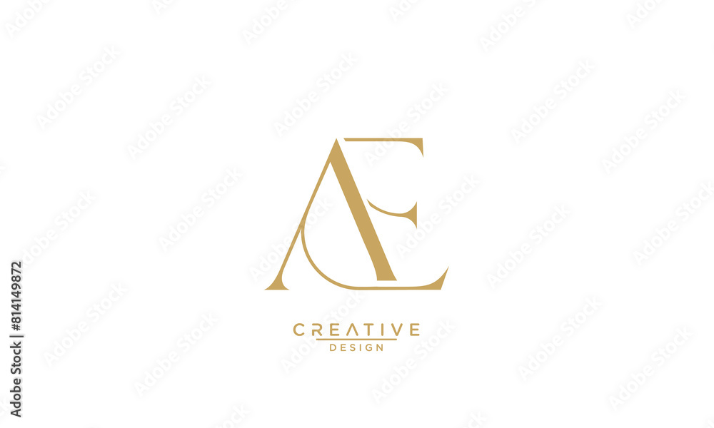 AE, EA, A, E, Abstract Letters Logo Monogram AE, EA, A, E, Abstract Letters Logo Monogram