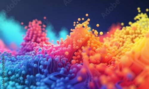 An abstract multicolor spec...