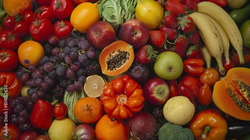 Vibrant Produce Assortment at Local Farmer s Market