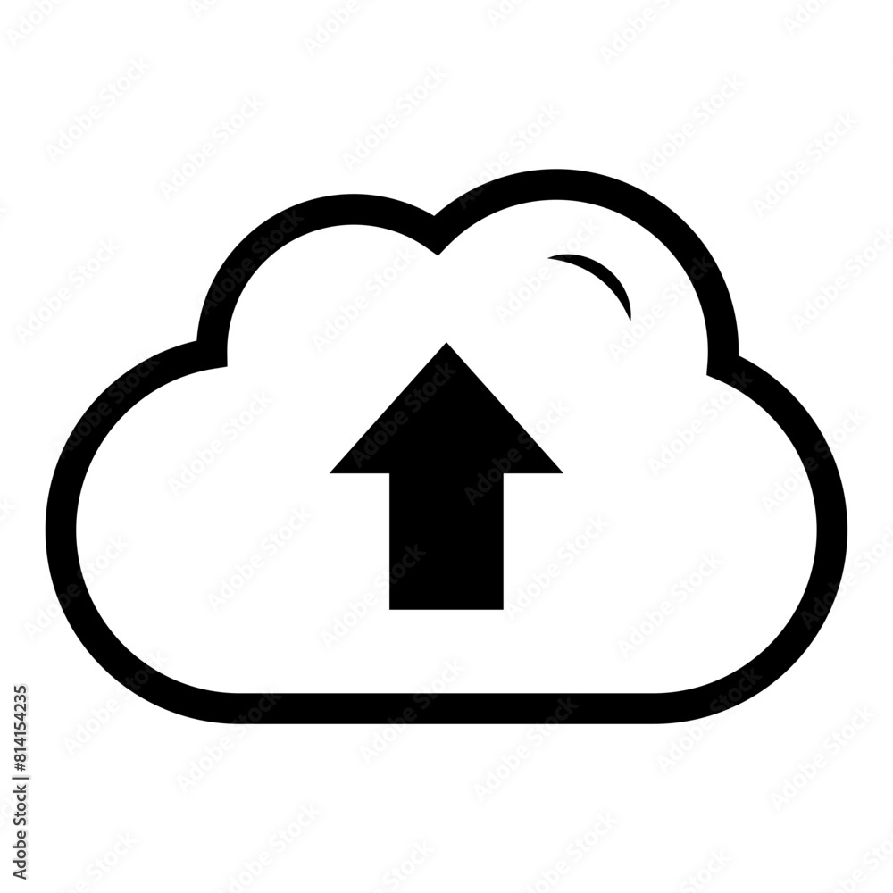 Upload cloud icon. Download data file symbol vector illustration design Upload cloud icon. Download data file symbol vector illustration design