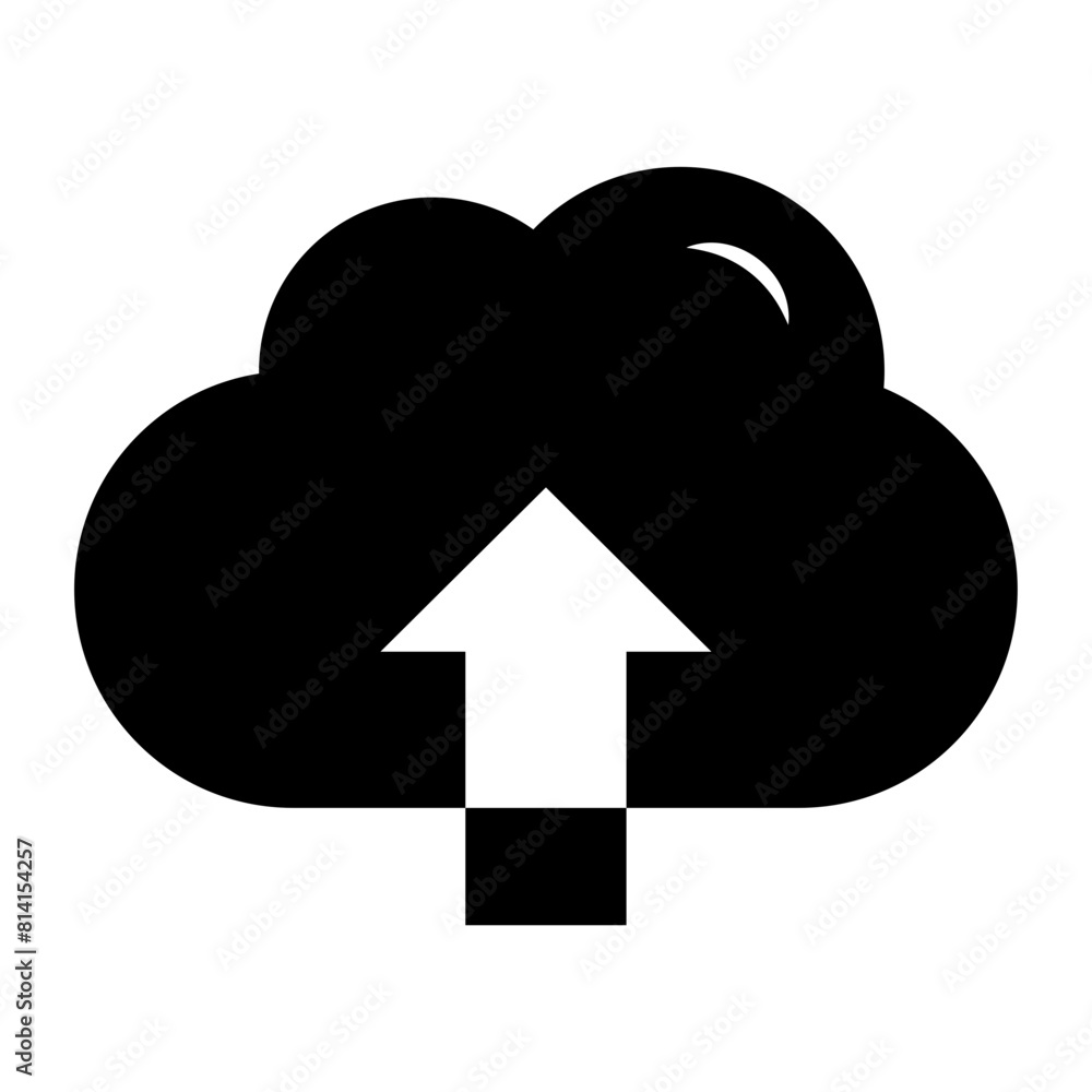 Upload cloud icon. Download data file symbol vector illustration design Upload cloud icon. Download data file symbol vector illustration design