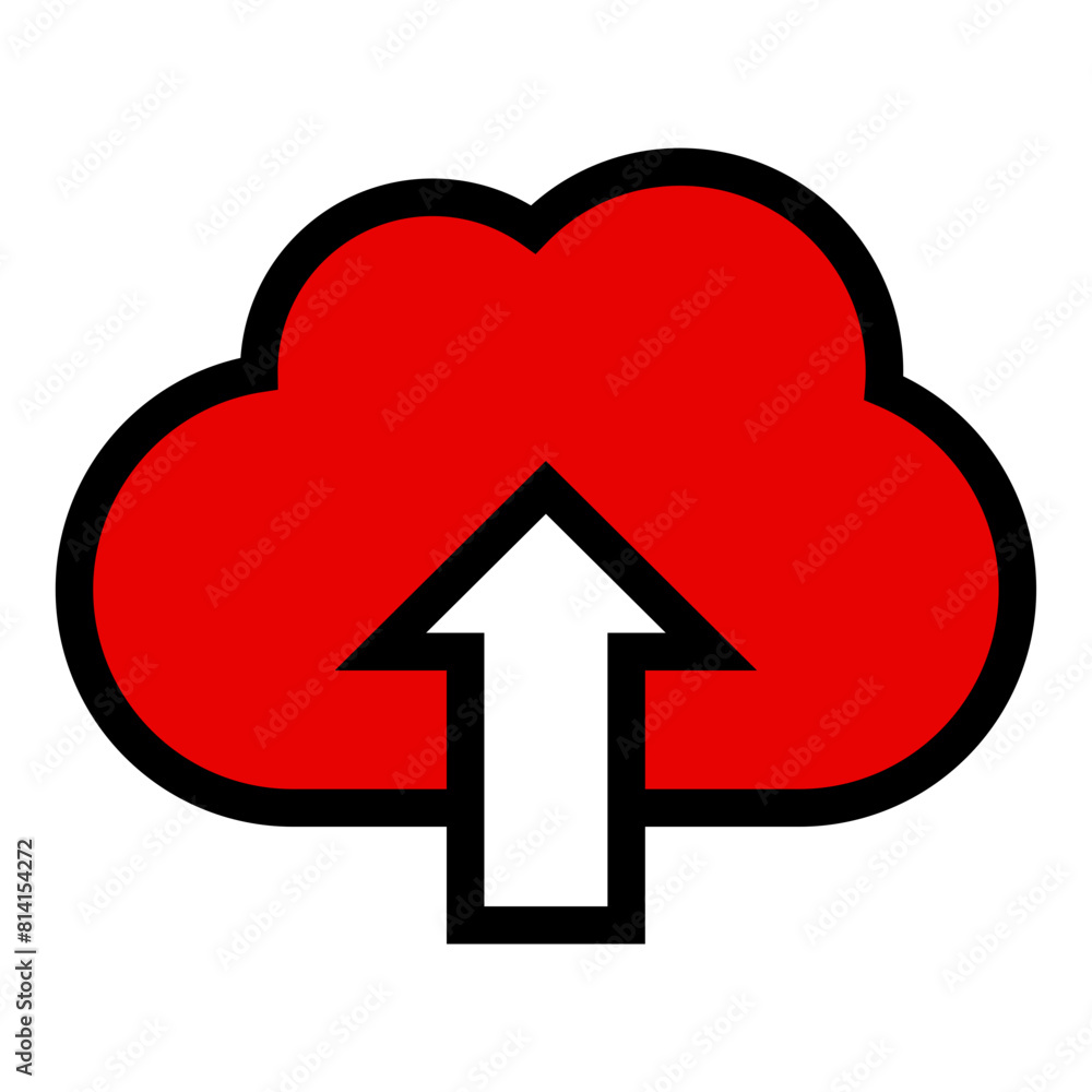 Upload cloud icon. Download data file symbol vector illustration design Upload cloud icon. Download data file symbol vector illustration design
