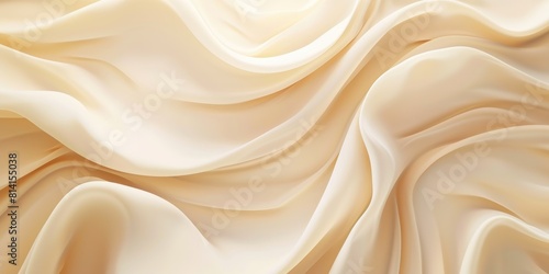 A seamless pattern of smooth, flowing vanilla pudding. AIG51A. photo