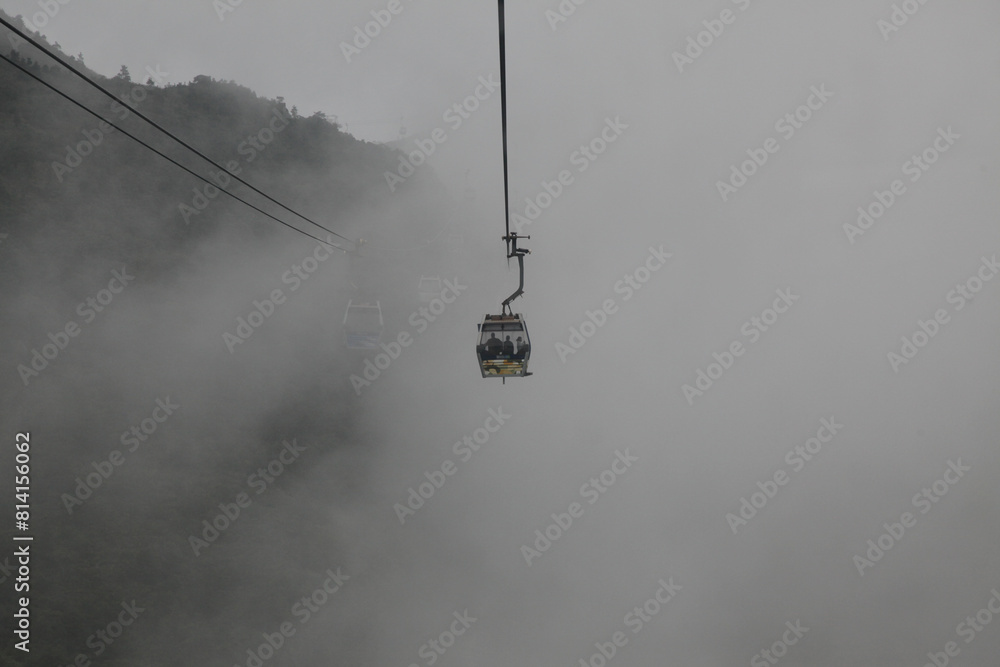 Cable cars on Lantau Island, Hong Kong Cable cars on Lantau Island, Hong Kong