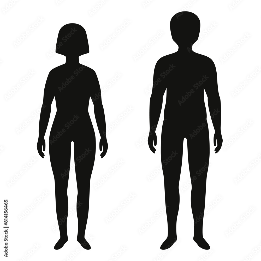 Silhouette Of A Man And Woman Silhouette Of A Man And Woman