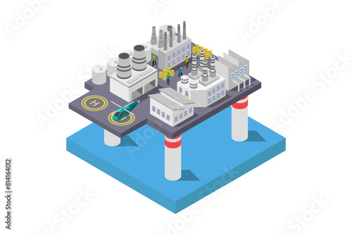 Isometric Oil Rig