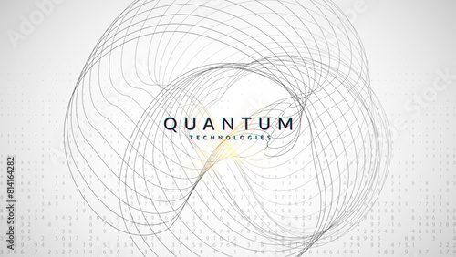 Quantum Background. Science vector: digits of the future. Partial banner as a cover for cloud computing. Analytical patterns for global energy. Big Data Background.