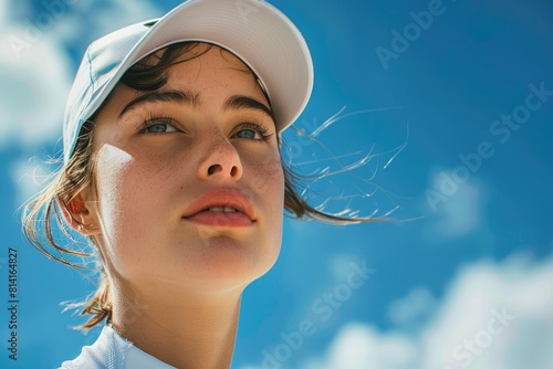 A professional female athle...
