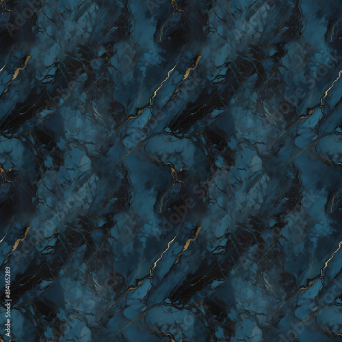 seamless dark blue  marble texture, seamless pattern, background