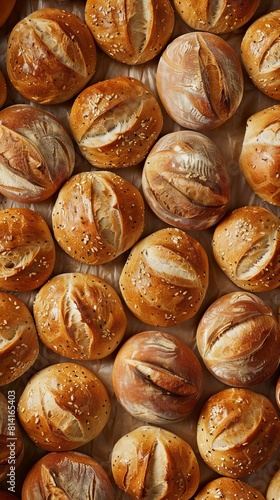 Background full of Bread. Product photography. Bread background.