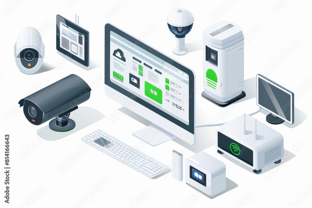 Security technology actively secures family homes using voice enabled security cameras and sensors on entry points for monitoring. Security technology actively secures family homes using voice enabled security cameras and sensors on entry points for monitoring.