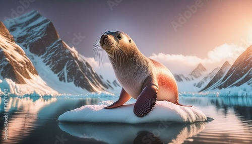 A seal on ice