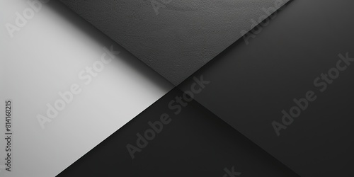 black white paper craft layer   beautiful minimal abstract background wallpaper with copy space  Generative Ai  