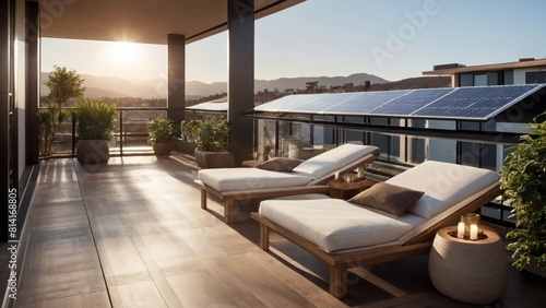 luxury large balconyphotorealistic details - urban architecture design © Bendix