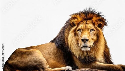 lion isolated with white background