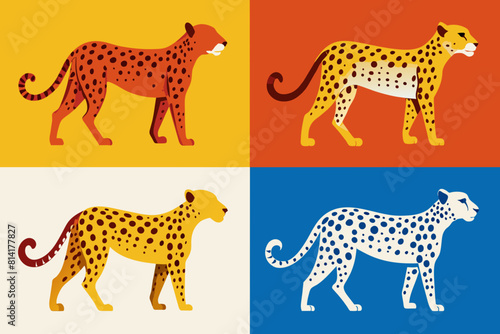 giraffe cartoon vector illustration