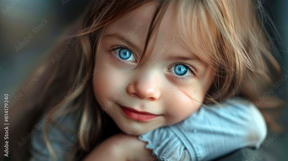 A Cute Little Girl'S Portrait Highlighted Her Innocence And Charm, Captivating The Viewer'S Heart,High Resolution A Cute Little Girl'S Portrait Highlighted Her Innocence And Charm, Captivating The Viewer'S Heart,High Resolution