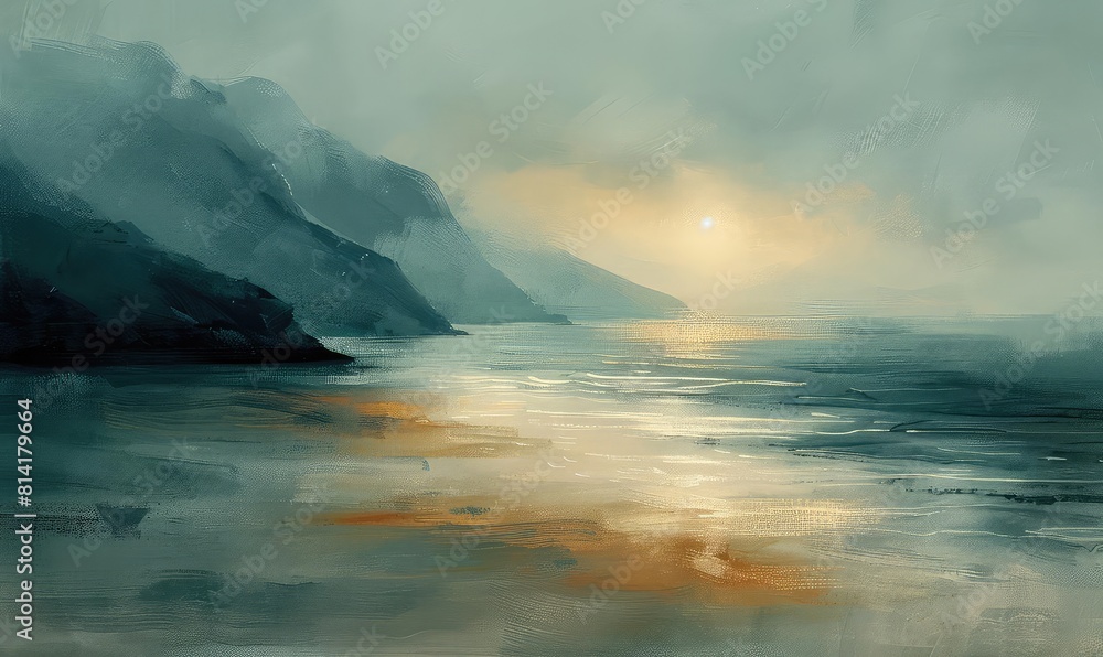 Abstract landscape, sweeping brush strokes in earth tones, soft focus, tranquil vibe Abstract landscape, sweeping brush strokes in earth tones, soft focus, tranquil vibe