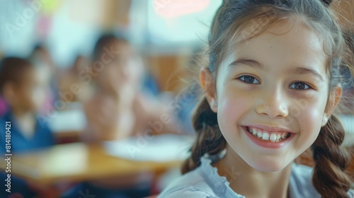 Wallpaper Mural A Happy Student Smiled Brightly At School, Enjoying The Learning Experience,High Resolution Torontodigital.ca