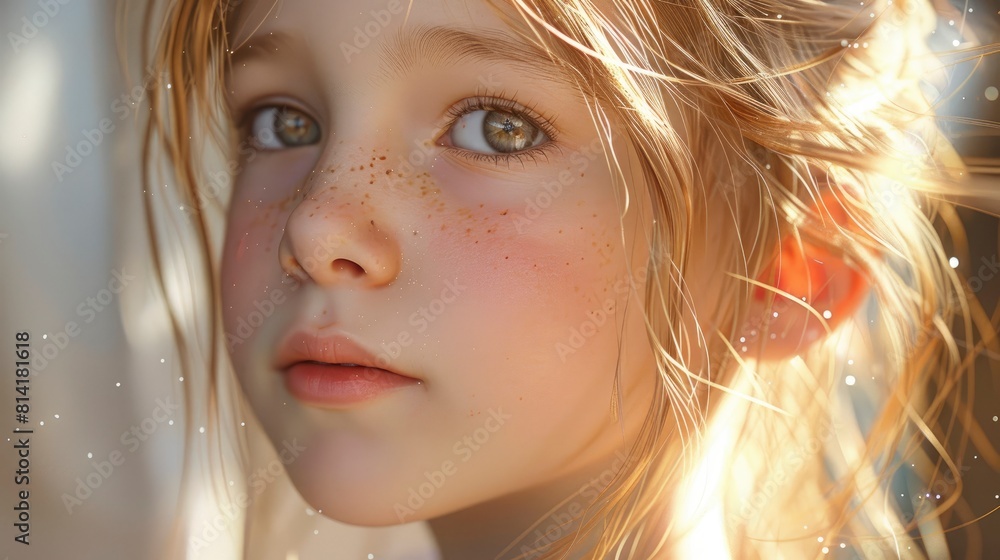 A Portrait Captured The Innocence And Charm Of A Cute Girl,High Resolution A Portrait Captured The Innocence And Charm Of A Cute Girl,High Resolution