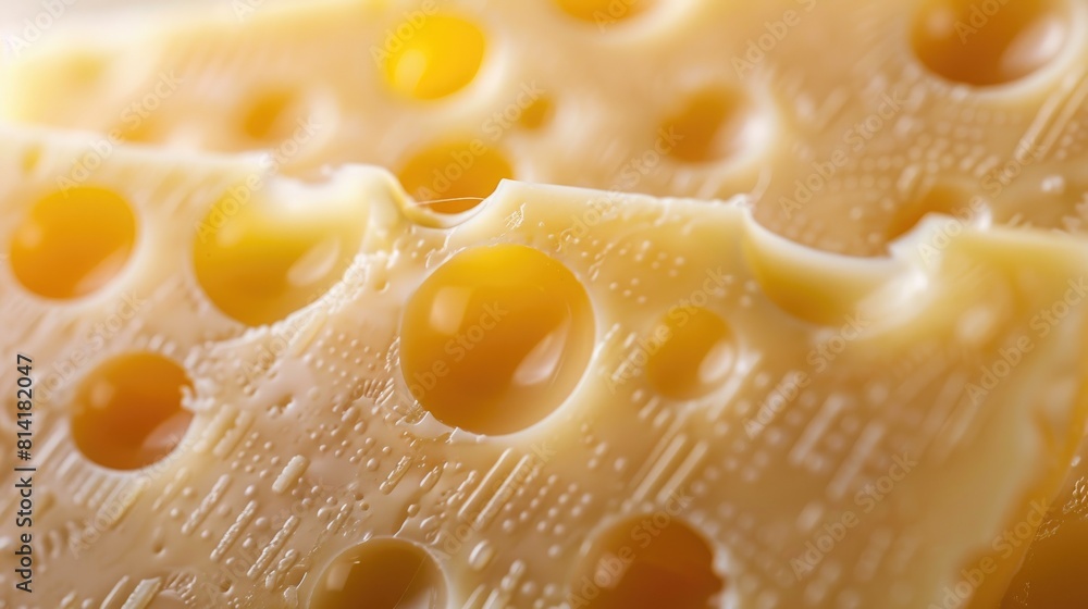 Australian cheese slice macro shot Australian cheese slice macro shot