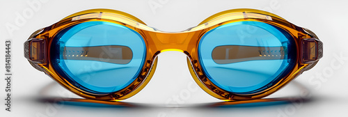 Swimming goggles isolated on a transparent background,
Glasses for swimming Isolated on a white background  photo