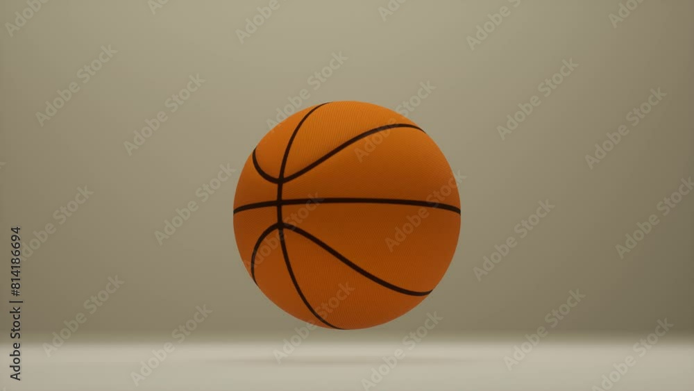 Abstract Closeup of Turning Basket Ball in Studio Lighting Abstract Closeup of Turning Basket Ball in Studio Lighting
