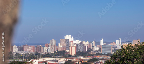 city skyline from a view point photo