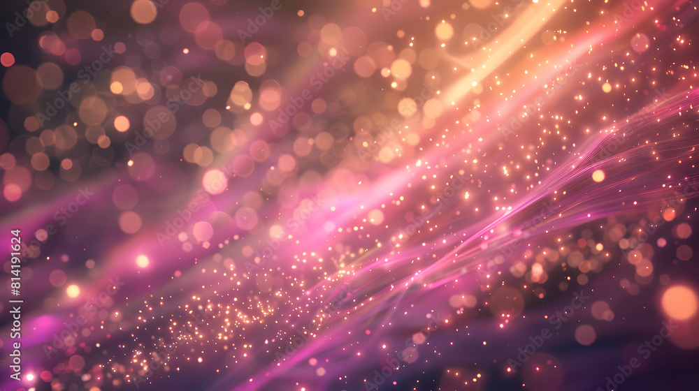 Cosmic background with golden dust and sparkling stars Cosmic background with golden dust and sparkling stars