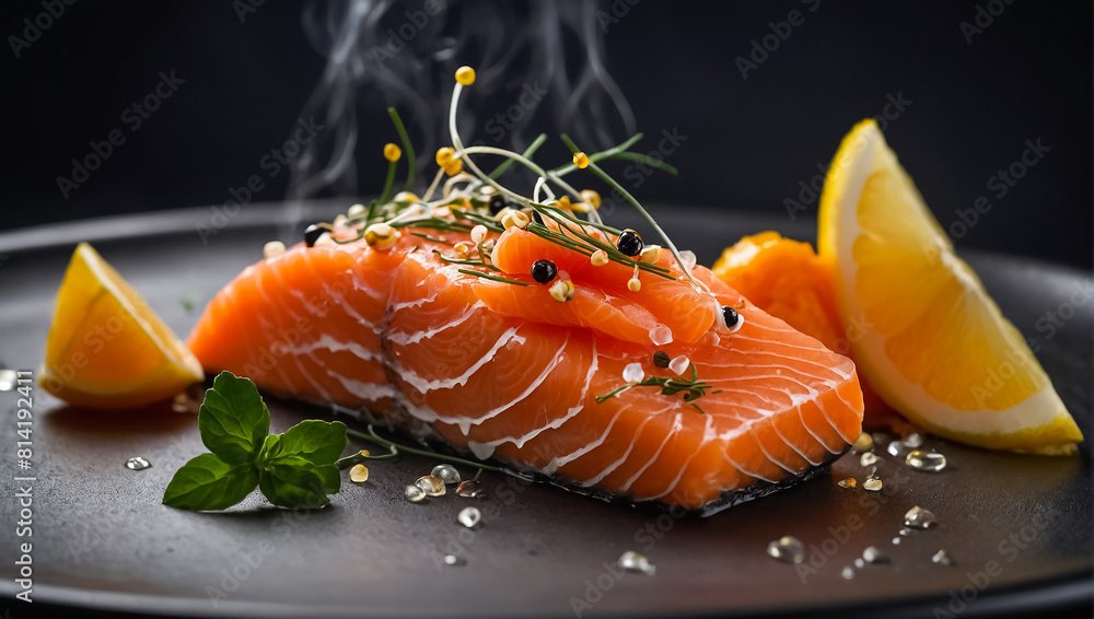 Piece of fresh salmon Piece of fresh salmon