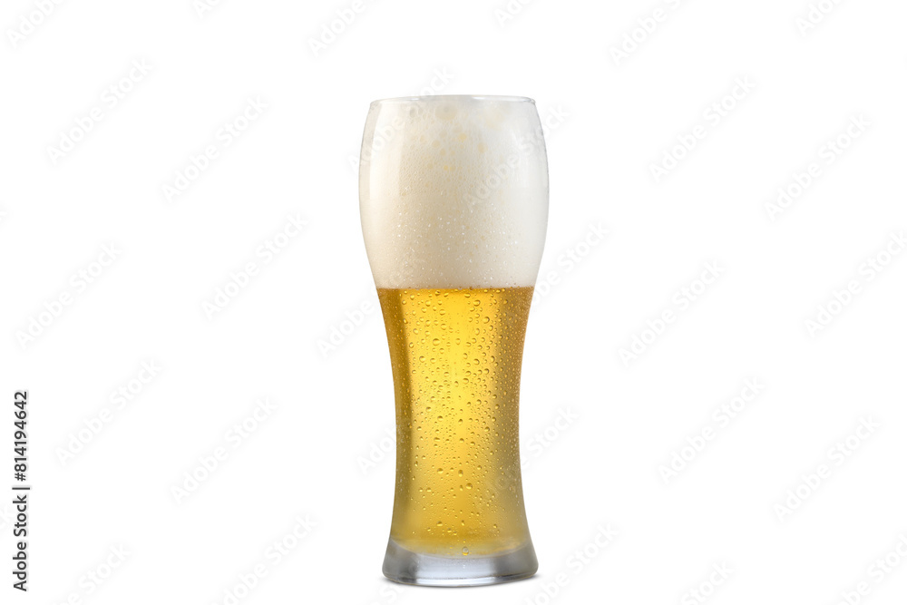 one beer glasse with beer heads, wiezen glass
one beer glasse with beer heads, wiezen glass