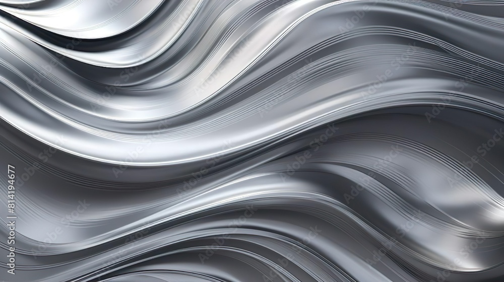 Abstract silver liquid waves futuristic background. Glowing wavy fluid design. Abstract silver liquid waves futuristic background. Glowing wavy fluid design.