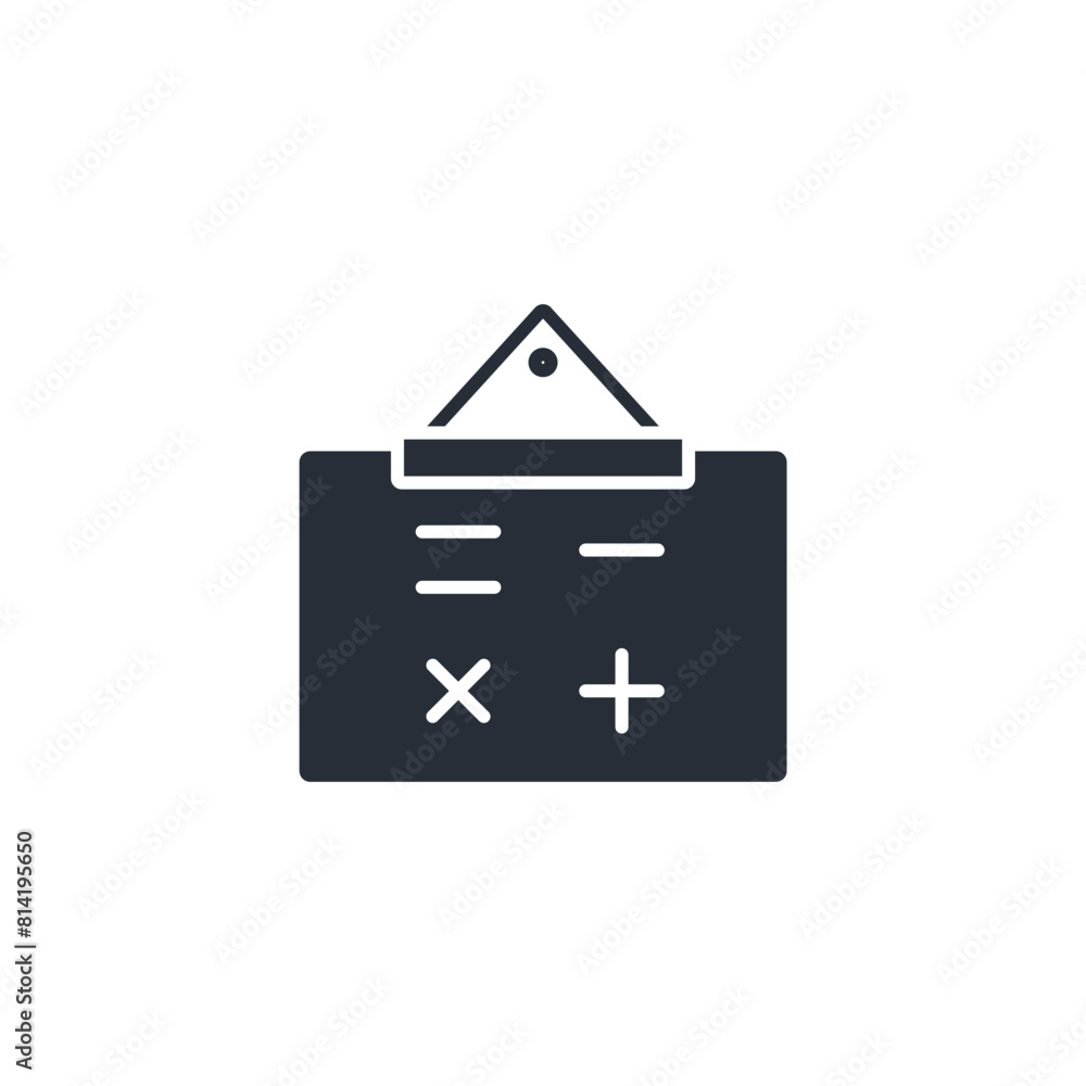 chalkboard icon. vector.Editable stroke.linear style sign for use web design,logo.Symbol illustration. chalkboard icon. vector.Editable stroke.linear style sign for use web design,logo.Symbol illustration.