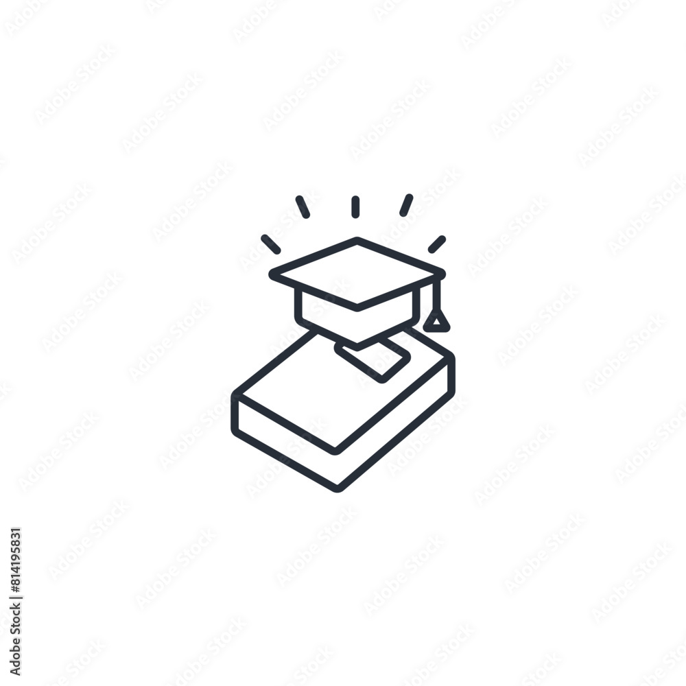 Education icon. vector.Editable stroke.linear style sign for use web design,logo.Symbol illustration. Education icon. vector.Editable stroke.linear style sign for use web design,logo.Symbol illustration.