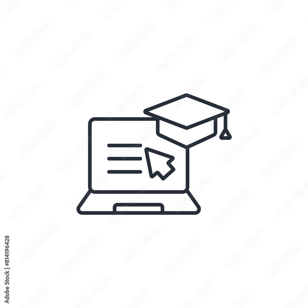 online teaching icon. vector.Editable stroke.linear style sign for use web design,logo.Symbol illustration. online teaching icon. vector.Editable stroke.linear style sign for use web design,logo.Symbol illustration.