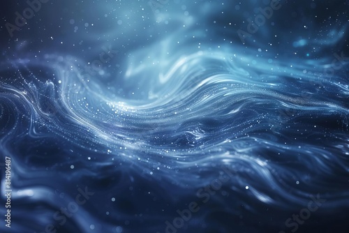 swirling dust particles on abstract background futuristic 3d rendering