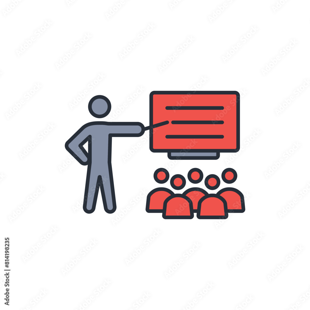 teaching icon. vector.Editable stroke.linear style sign for use web design,logo.Symbol illustration. teaching icon. vector.Editable stroke.linear style sign for use web design,logo.Symbol illustration.