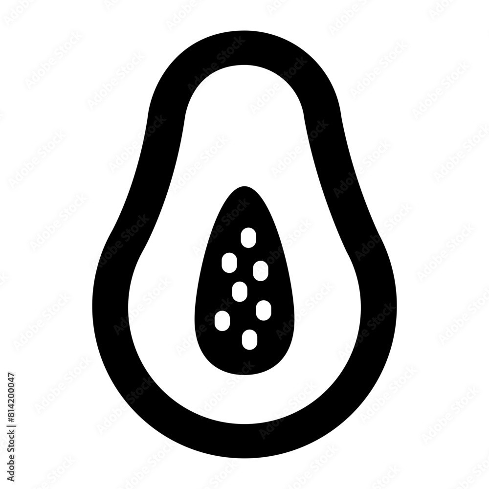 Papaya fruit icon Papaya fruit icon